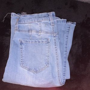 Fashion Nova bell bottoms w rips